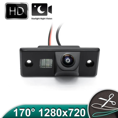 CAMERE PENTRU VOLKSWAGEN - Camera marsarier HD, unghi 170 grade cu StarLight Night Vision pentru Golf 4, Golf 5, Passat B5.5, Touareg, Tiguan, Bora - FA915