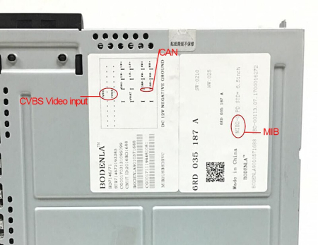 Camera marsarier HD, unghi 170 grade cu StarLight Night Vision pentru RCD330 cu MIB pentru Audi - V903 [6]