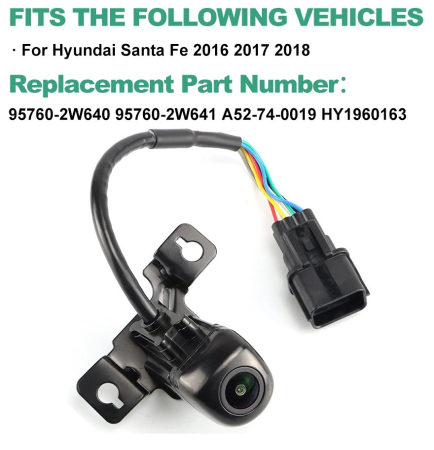 Camera marsarier Hyundai Santa Fe 3 (DM cu facelift) 2016 2017 2018 - 95760-2W640 95760-2W641 A52-74-0019 HY1960163 [1]