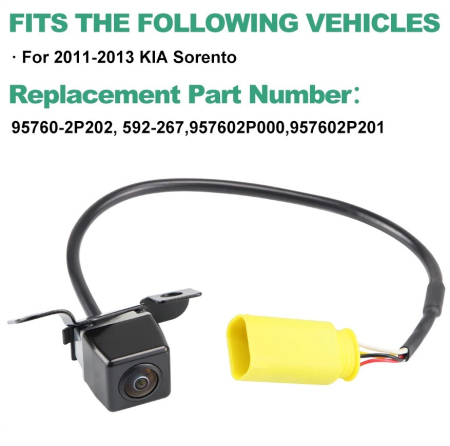 Camera marsarier KIA Sorento 2 (cu facelift) 2012-2014 - 957602P000, 592-267, 957602P201, 95760-2P202 [1]