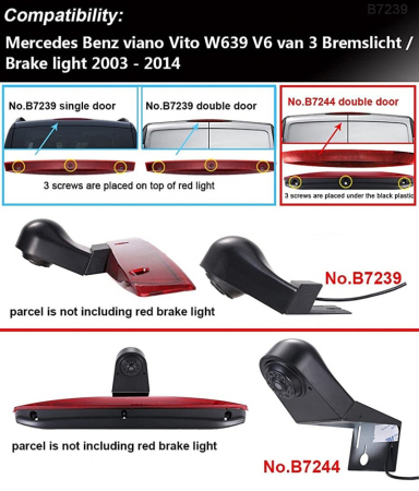 Camera marsarier Mercedes Vito, Viano W639 2003 - 2014 - W639-B7239 [1]