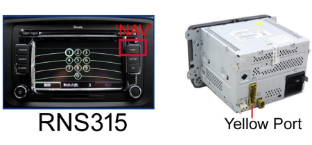 Interfata video, convertor CVBS-RGBS pentru montare camera marsarier aftermarket la RNS315 [2]