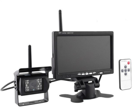 Kit marsarier wireless cu camera si display de 7" 12V~24V, K611W pentru Camioane, Autocare, Bus-uri [1]