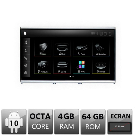 NAVIGATII DEDICATE - Navigatie Audi A1 MMI3G EDT-A1-3G ecran 10.25" Android Gps Internet Bluetooth USB Video Qualcomm 4 GB + 64 GB