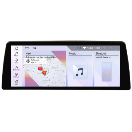 NAVIGATII DEDICATE - Navigatie BMW Seria 5 E60 2006-2012 cu ecran CCC Android ecran 10.25" 4+64 4G BT