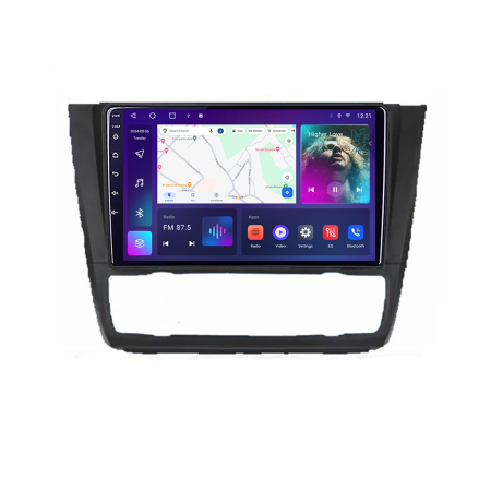 NAVIGATII DEDICATE - Navigatie BMW Seria1 E87 2007-2011 clima manuala B-bmw117-manual Android Ecran QLED octa core 4+64 carplay android auto KIT-bmw117-manual+EDT-E309V3