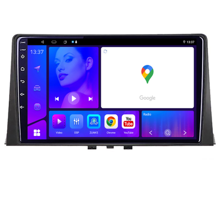 NAVIGATII DEDICATE - Navigatie Chrysler Jeep KIT 202 -LITE Android Ecran 720P Octa Core 4 64 Carplay v2