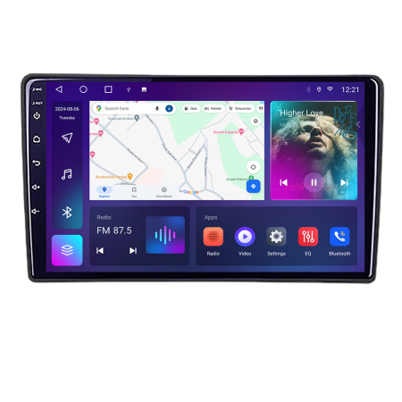 NAVIGATII DEDICATE - Navigatie Citroen Berlingo 2019- B-berlingo18 Android Ecran QLED octa core 4+64 carplay android auto kit-berlingo18+EDT-E310V3