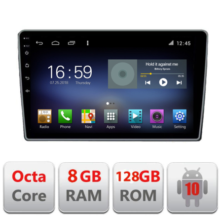 NAVIGATII DEDICATE - Navigatie Citroen C3  2018- Android radio gps internet Octa Core 4+64 LTE Kit-c3+EDT-E710