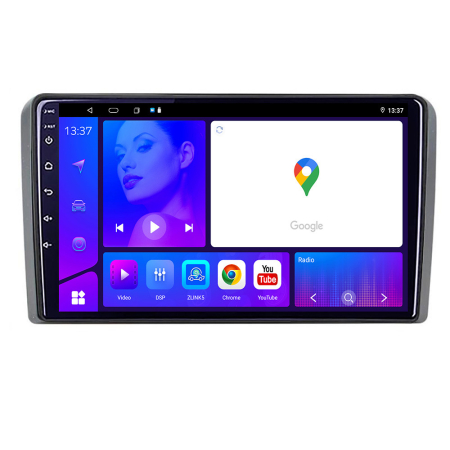 NAVIGATII DEDICATE - Navigatie Dacia dupa 2012 KIT Dacia -LITE Android Ecran 720P Octa Core 4 64 Carplay