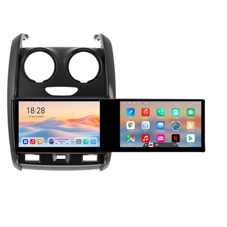 DACIA - Navigatie Dacia Duster 2012-2019 Kit-157 Edotec 2 ecrane  8 core 4+128 21.6 inch Incell android Wifi 5Ghz gps internet