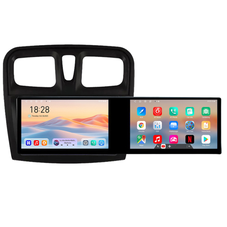 DACIA - Navigatie Dacia Sandero 2012-2020 var B Edotec 2 ecrane  8 core 4+128 21.6 inch Incell android Wifi 5Ghz gps internet a