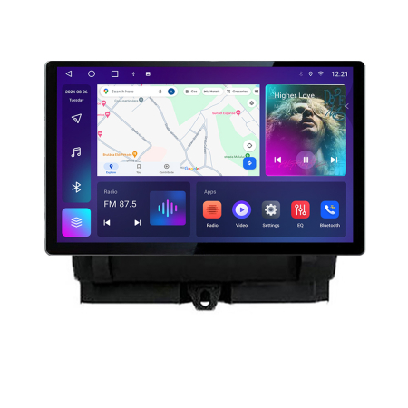 AUDI - Navigatie dedicata Audi Q3 2011-2018 Edonav ecran 13" 2K 4+32 Android Waze USB Navigatie 4G 360 Toslink Youtube Radio KIT-q3 si E