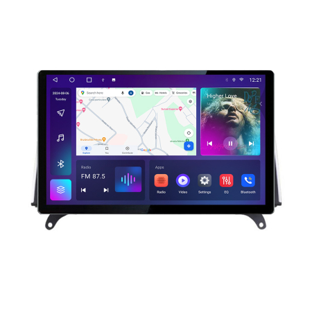 NAVIGATII DEDICATE - Navigatie dedicata BMW X5 X6 2009-2014 CIC Edonav ecran 13" 2K 4+32 Android Waze USB Navigatie 4G 360 Toslink Youtube Radio KI