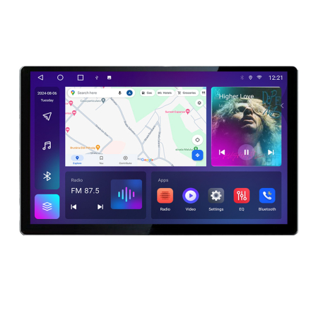 NAVIGATII DEDICATE - Navigatie dedicata Eclipse Cross 2019- N-eclipse Edonav ecran 13" 2K 4+32 Android Waze USB Navigatie 4G 360 Toslink Youtube Ra
