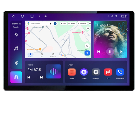 VOLKSWAGEN - Navigatie dedicata Edonav VW Golf 5 2004-2010 clima automatica, Ecran 2K QLED 13",Octacore,4Gb RAM,32Gb Hdd,4G,360,DSP,Carplay,Bluetooth