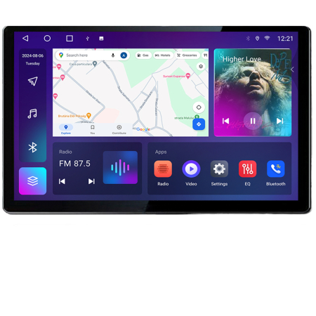 FORD - Navigatie dedicata Ford Ecosport 2017- N-ECOSPORT Edonav ecran 13" 2K 4+32 Android Waze USB Navigatie 4G 360 Toslink Youtube R