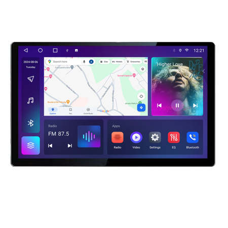NAVIGATII DEDICATE - Navigatie dedicata Honda Civic 2016-2020 Edonav ecran 13" 2K 4+32 Android Waze USB Navigatie 4G 360 Toslink Youtube Radio KIT-