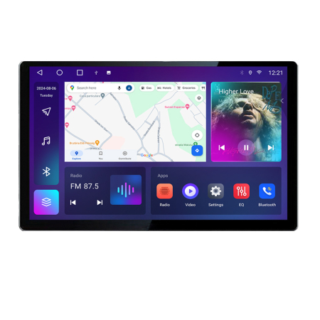 NAVIGATII DEDICATE - Navigatie dedicata Hyundai Sonata N-417 Edonav ecran 13" 2K 4+32 Android Waze USB Navigatie 4G 360 Toslink Youtube Radio KIT-4