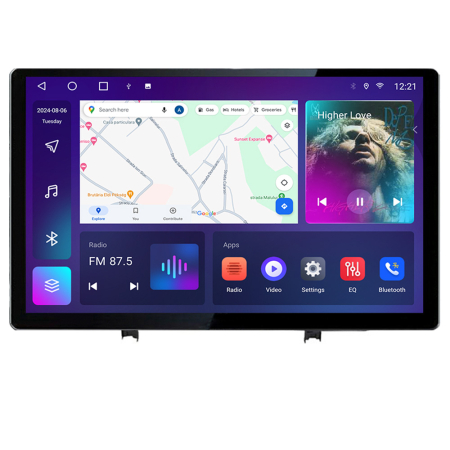 RENAULT - Navigatie dedicata Renault Clio 5 N-Clio5 Edonav ecran 13" 2K 4+32 Android Waze USB Navigatie 4G 360 Toslink Youtube Radio KIT