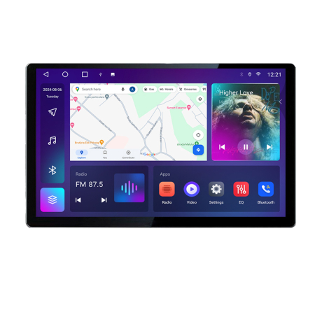 NAVIGATII DEDICATE - Navigatie dedicata Seat Arona Edonav ecran 13" 2K 4+32 Android Waze USB Navigatie 4G 360 Toslink Youtube Radio kit-arona si EDT-E