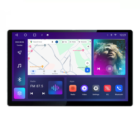 NAVIGATII DEDICATE - Navigatie dedicata Seat Ateca Edonav ecran 13" 2K 4+32 Android Waze USB Navigatie 4G 360 Toslink Youtube Radio KIT-ateca si EDT-E