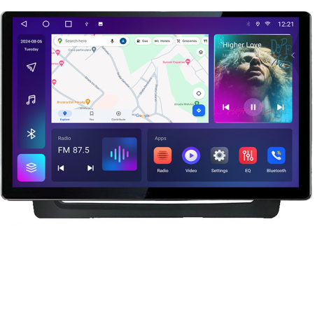 NAVIGATII DEDICATE - Navigatie dedicata Seat Ateca Edonav ecran 13" 2K 4+32 Android Waze USB Navigatie 4G 360 Toslink Youtube Radio KIT-ateca si EDT-E