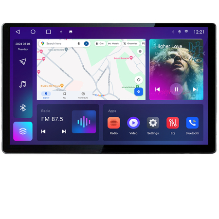 SKODA - Navigatie dedicata Skoda Fabia 2 2009-2014 Edonav ecran 13" 2K 4+32 Android Waze USB Navigatie 4G 360 Toslink Youtube Radio KI