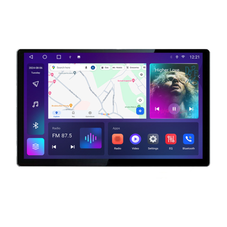 TOYOTA - Navigatie dedicata Toyota 2DIN N-TY2DIN Edonav ecran 13" 2K 4+32 Android Waze USB Navigatie 4G 360 Toslink Youtube Radio KIT-T