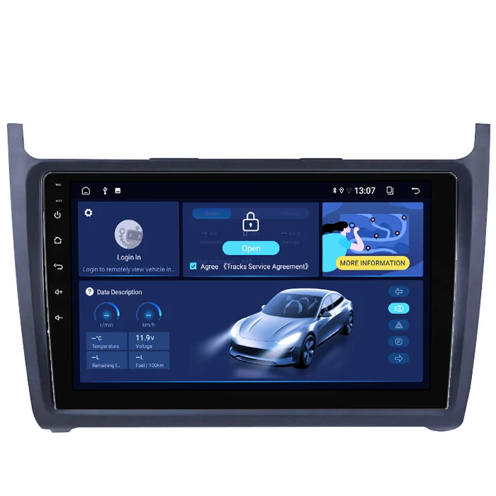 VOLKSWAGEN - Navigatie dedicata Volkswagen Polo 2010-2018, 8GB RAM 128GB ROM, Octacore, Platforma TS18, Android 14, Display QLED 9", Suporta camera 360", DSP, Carplay & Android Auto