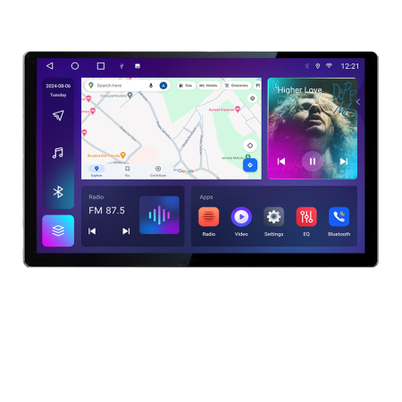 VOLKSWAGEN - Navigatie dedicata VW Passat 2009-2014 N-267 Edonav ecran 13" 2K 4+32 Android Waze USB Navigatie 4G 360 Toslink Youtube Radio