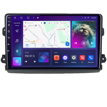 FIAT - Navigatie Fiat Ducato 2021- dedicata Android QLED octa core 4+64 4G DSP FHD carplay android auto radio gps internet Android KIT-ducato2024+EDT-E309v3