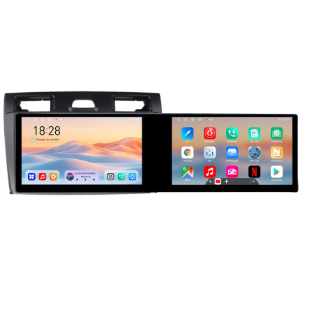 FORD - Navigatie Ford Fiesta MK5 2002-2008 Edotec 2 ecrane  8 core 4+128 21.6 inch Incell android Wifi 5Ghz gps internet  KIT-fiesta-mk5
