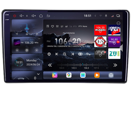 FORD - Navigatie Ford Focus C-max S-max Galaxy Mondeo unitati ovale Qled 2K Octa Core 16+512GB LTE 4G DSP Wifi 5Ghz android auto carplay radio gps internet kit-ford-oval+EDT-E809-2K