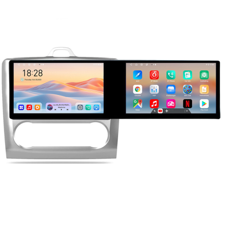FORD - Navigatie Ford Focus clima automata Kit-140-automatic Edotec 2 ecrane  8 core 4+128 21.6 inch Incell android Wifi 5Ghz gps internet