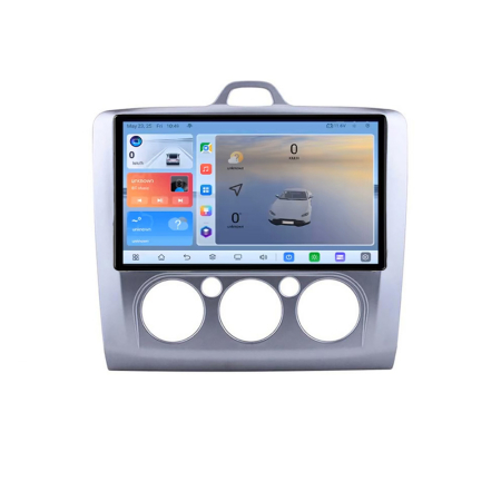 FORD - Navigatie Ford Focus clima manuala C-140-manual Android 8 Core 2.2 Ghz 8+128 Qled 1K ADAS 4G LTE GPS 360 KIT-140-manual+EDT-E409V3