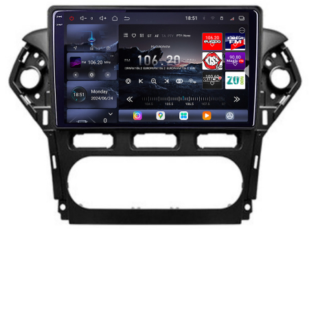 NAVIGATII DEDICATE - Navigatie Ford Mondeo 2010-2014 Edotec Kit-MONDEO-CLIMA 8 core QLED 2K 16+512GB 360 Android Waze USB Navigatie Internet Youtube Radio