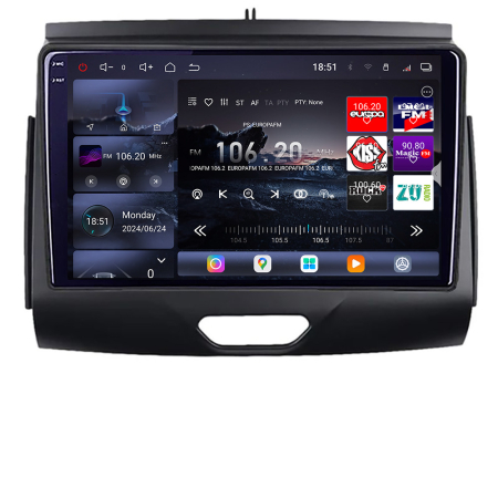 NAVIGATII DEDICATE - Navigatie Ford Ranger 2015- cu cd Android radio gps internet 8 core QLED 2K 16+512GB 360 Edotec