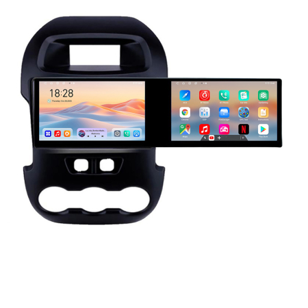 NAVIGATII DEDICATE - Navigatie Ford Ranger Kit-245 Edotec 2 ecrane  8 core 4+128 21.6 inch Incell android Wifi 5Ghz gps internet