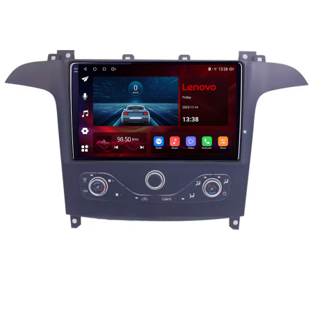NAVIGATII DEDICATE - Navigatie Ford S-max 2006-2014 Qled 2K Octa Core 8+128 LTE 4G DSP Wifi 5Ghz HDMI android auto carplay radio gps internet KIT-smax-navi+ULTRA-2K-9-8+128