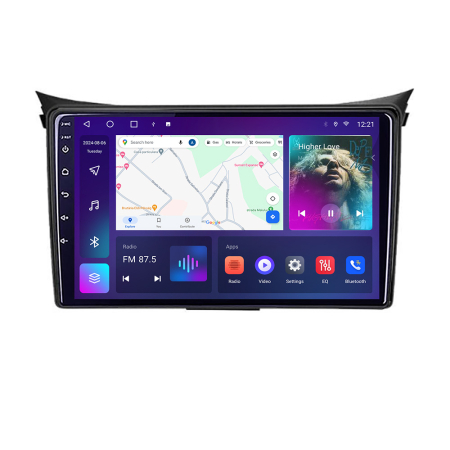 NAVIGATII DEDICATE - Navigatie Hyundai I30 2009-2012 clima manuala B-I30AC Android Ecran QLED octa core 4+64 carplay android auto KIT-i30ac+EDT-E309V3