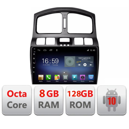 NAVIGATII DEDICATE - Navigatie Hyundai Santa Fe 2000-2006 Android radio gps internet Octa Core 4+64 LTE Kit-santafe-old+EDT-E709