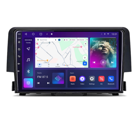 JEEP - Navigatie Jeep Compass 2017 B-739 Android Ecran QLED octa core 4+64 carplay android auto KIT-732+EDT-E310V3