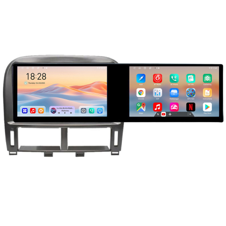 LEXUS - Navigatie Lexus LS 1999-2006 Kit- LS-99 Edotec 2 ecrane  8 core 4+128 21.6 inch Incell android Wifi 5Ghz gps internet