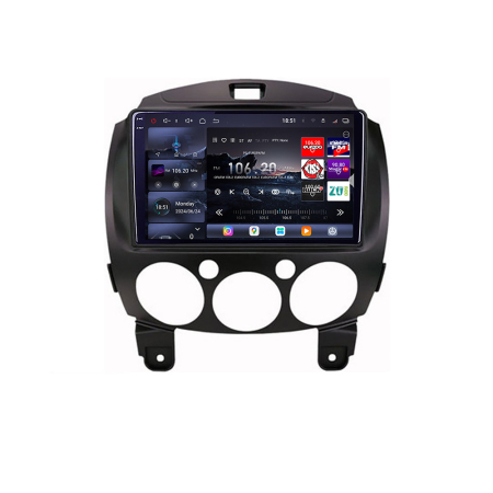 MAZDA - Navigatie Mazda 2 2007-2013 Android radio gps internet 8 core QLED 2K 16+512GB 360 Edotec