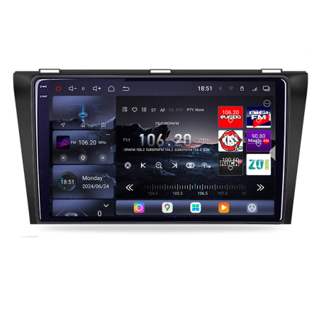MAZDA - Navigatie Mazda 3 2009-2014 Edotec Kit-034 8 core QLED 2K 16+512GB 360 Android Waze USB Navigatie Internet Youtube Radio