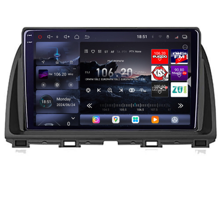 NAVIGATII DEDICATE - Navigatie Mazda CX-5 2012-2016 Edotec Kit-212  cu Android Internet Bluetooth Radio GPS WIFI 8 core QLED 2K 16+512GB 360GB