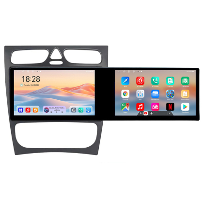 MERCEDES-BENZ - Navigatie Mercedes C W203 2000-2004 Kit-clk Edotec 2 ecrane  8 core 4+128 21.6 inch Incell android Wifi 5Ghz gps internet  Q