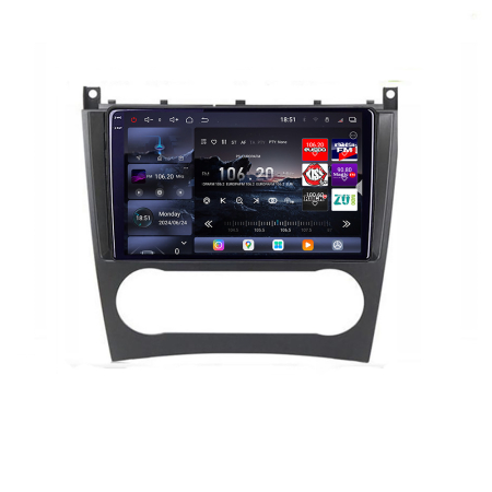 MERCEDES-BENZ - Navigatie Mercedes Clasa C W203 2001-2008 facelift Edotec Kit-093 cu Android Radio Bluetooth Internet 8 core QLED 2K 16+512GB 360GB