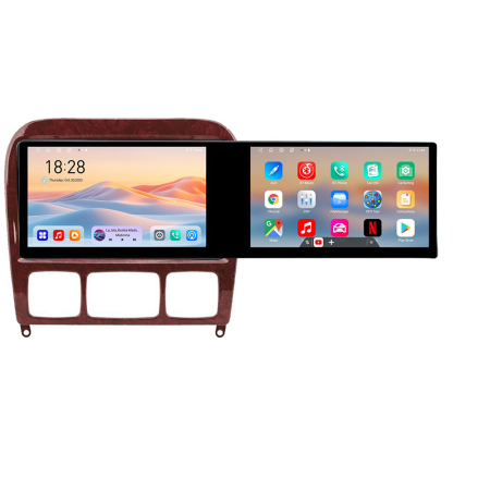 MERCEDES-BENZ - Navigatie Mercedes Clasa S 1998-2005 Kit-220 Edotec 2 ecrane  8 core 4+128 21.6 inch Incell android Wifi 5Ghz gps internet